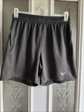 Reebok Men's Dark Gray Performance Athletic Shorts